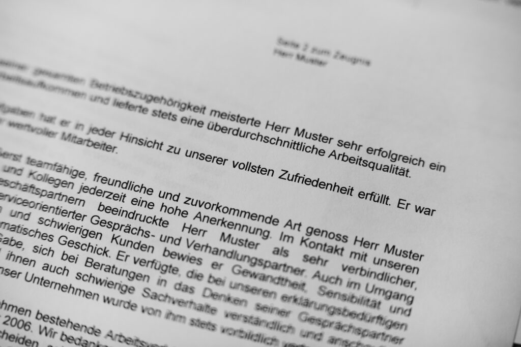 Arbeitszeugnis selbst schreiben