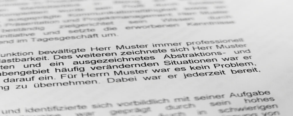Arbeitszeugnis schreiben lassen